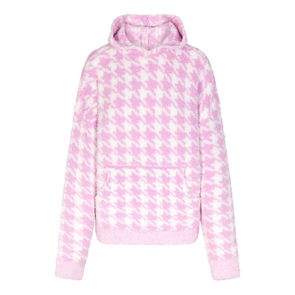 Skims Houndstooth Petal Unisex Hoodie in XXS/XS